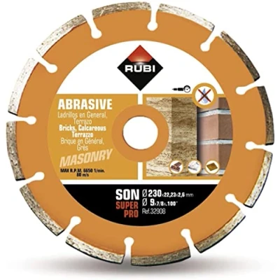 Imagen de Rubi SON 230 SUPERPRO Disco de diamante para material abrasivo segmentado (230 mm)
