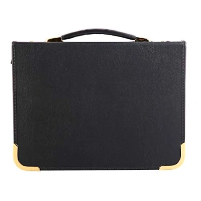 Imagen de Clairefontaine BPCJ1A3BKZ Un press book en vinyle noir pouvant contenir 25 pochettes transparentes 29,7x42 cm (non fournies) avec 1 pochette élastique, fermeture éclair et poignée de transport