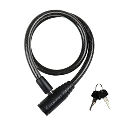 Imagen de SmartGyro Candado Antirrobo, con Cable Flexible y Resistente, Universal para Patinetes Eléctricos Bicicletas