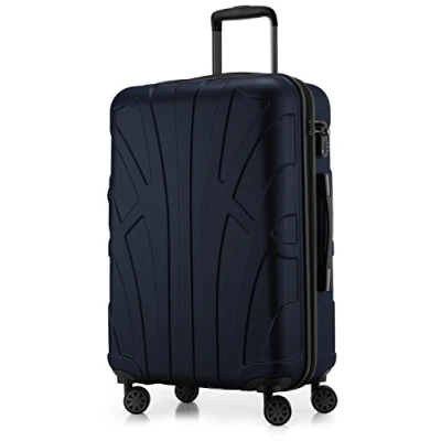 Imagen de Suitline Maleta rígida, Equipaje de Viaje, TSA, 66 cm, Aprox. 58 litros, 100% ABS Mate, Azul Oscuro