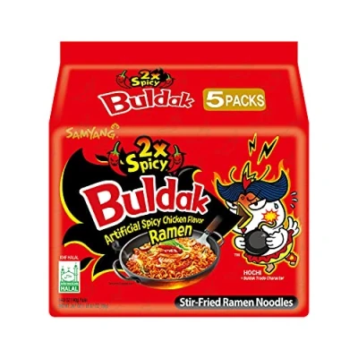 Imagen de Samyang Buldak Ramen coreano de pollo salteado picante 140 g, paquete 5