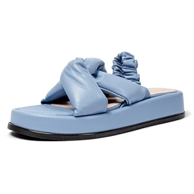 Imagen de L37 HANDMADE SHOES Places de natación, Sandalia Mujer, Azul, 35 EU