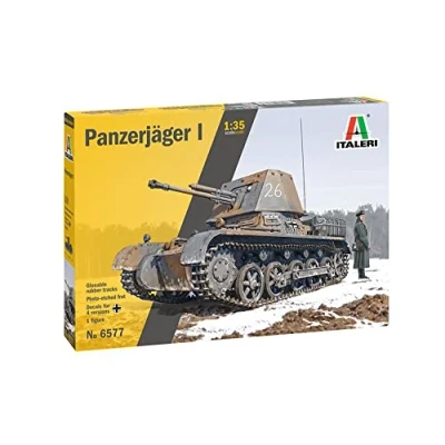 Imagen de Italeri 6577, Cañón antitanque 6577 1:35 Ger. Destructor de Tanques I Modelo Suelo, Hobby, Pegado, Kit plástico, detallado, Multicolor