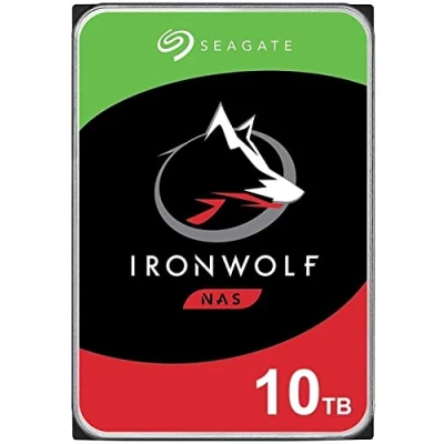 Imagen de Seagate IronWolf ST10000VN0008 Disco Duro Interno para NAS (10 TB, 3,5 Pulgadas, SATA 6 GB/s, 7200 RPM, 256 MB de caché Almacenamiento Conectado en Red Raid, con Servicio Rescate)