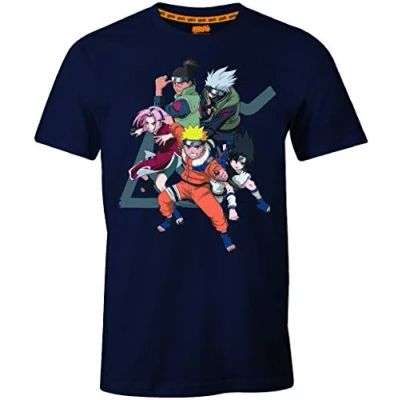 Imagen de Naruto Menarutts002 Camiseta, Negro, L para Hombre