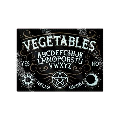 Imagen de Grindstore Vegetables Ouija Glass Rectangular Chopping Board