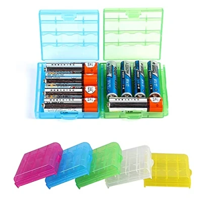 Imagen de 6 Piezas Caja de Batería Baterías Almacenamiento Plásticode Translúcido para Recargables
