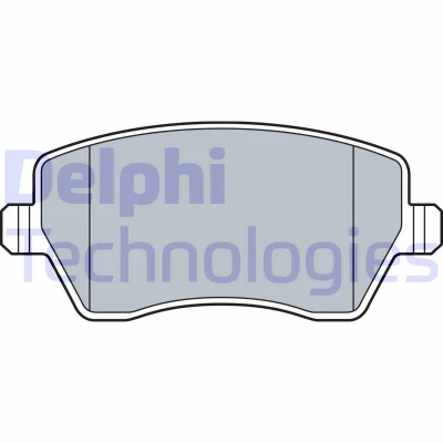 Imagen de DELPHI LP3550 Juego de pastillas freno con avisador acústico desgaste Chapa antichirridos sin accesorios NISSAN: MICRA 5, Note II Hatchback