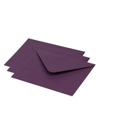 Imagen de Clairefontaine sobre Pollen 12,5 x 13,8 cm 120 G paquete de 20, color cassis