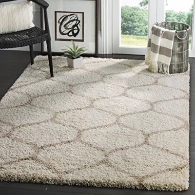 Imagen de Safavieh Hudson Shag Collection SGH283D Malla marroquí para salón, Dormitorio, Comedor, Entrada, Felpa, 5,1 cm de Grosor, 1,5 m