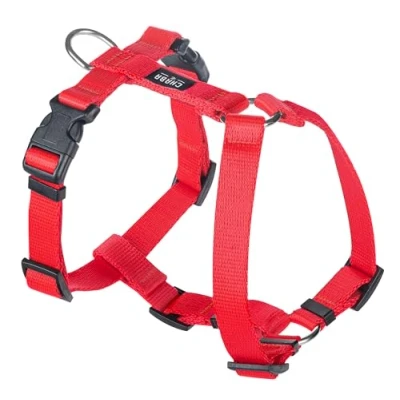 Imagen de Chaba Guard Arnes para Perro pequeño con Control, antitirones, Evita tirones y Asfixia, Ajuste en 5 etapas, Cómodo Ligero, Arnés clásico Perros, Dog Harness, Talla S, Rojo
