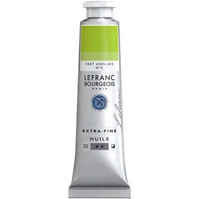 Imagen de Lefranc Bourgeois Óleo Extra Fino 40ml Tubo de pintura, Verde Inglés, Nº5