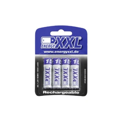 Imagen de XciteRC 56351000 energyXXL Mignon Pilas Recargables (1500 mAh, Ni MH, Tipo AA, 1,2 V, 4 Unidades)