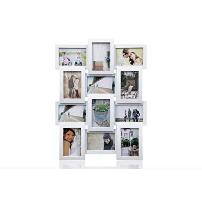 Imagen de ARPAN Marco múltiple para 12 Fotos de 15 x 10 cm, Color Blanco