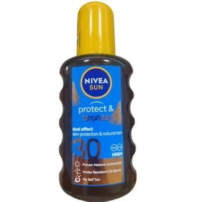 Imagen de Nivea sun protect &amp; bronze oil spray spf 30 high protection 200 ml by