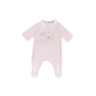 Imagen de Chicco Front AND LEG Opening Pijama de bebé para niños, Talla: 9m, Pink