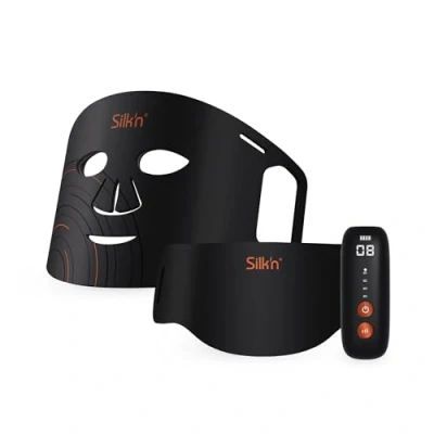 Imagen de Silk&#039;n Máscara de cara y cuello LED Set I Dual Mascarillas para con luz roja antiedad Negro