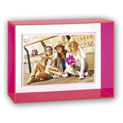 Imagen de Zep B146P Collection Acrylic Neon Marco de Fotos, Color rosa/10 x 15 cm, Blanco