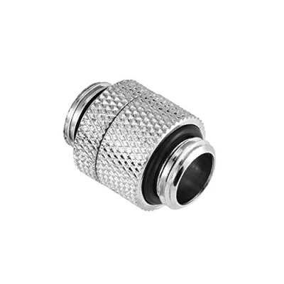 Imagen de Richer R Adaptador de Refrigeración por Agua,Adaptador Tubo Giratorio 360 Grados con Rosca Latón G1 / 4 para Sistema Agua Computadora (Plata)