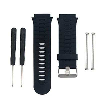 Imagen de Waekethy Correas para Garmin Forerunner 920xt, Silicona relojes Repuesto Pulsera Compatible con 920xt (Negro)
