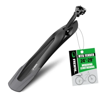 Imagen de RBRL Juego de guardabarros para bicicleta, 24 29 pulgadas, universal, desmontaje rápido, bicicleta montaña, MTB (trasero)