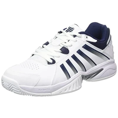 Imagen de K Swiss Receiver V, Zapatos de Tenis Hombre, White/Peacoat/Silver, 40 EU