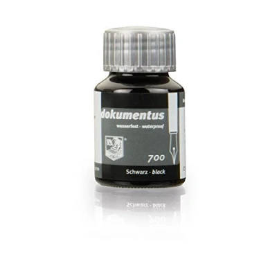 Imagen de Rohrer &amp; Klingner * desde 1892 dokumentus negro, tinta para documentos, bote de 50 ml