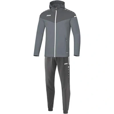 Imagen de JAKO Champ 2.0 mit Kapuze Chándal de poliéster, Hombre, Gris Piedra/Gris Claro, XXX Large