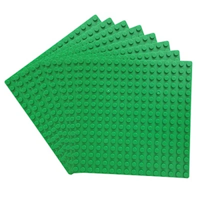 Imagen de Katara 1741 Placas de Construcción 8 Pcs 13x13cm / Pernos 16x16 Compatible con Lego, Sluban, Papimax, Q Bricks, Verde