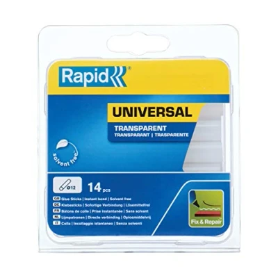 Imagen de Rapid 40107356 Cola, Transparent, 125 G, 94mm, Set de 13 Piezas