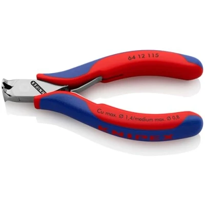 Imagen de Knipex Alicate de corte frontal para electrónica con fundas multicomponentes 115 mm 64 12