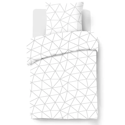 Imagen de VISION Hugo Blanc nórdica y 1 Funda de Almohada a Juego, Algodón, 140 x 200 cm