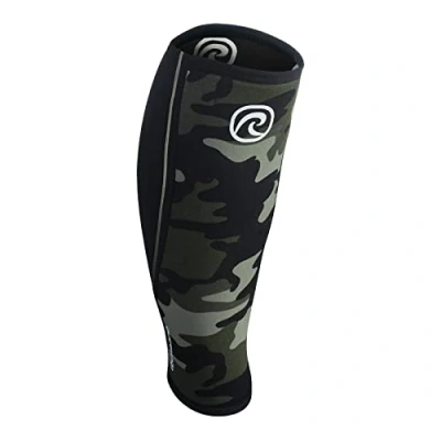 Imagen de Rehband Vendaje de Pantorrilla 5mm Neopreno, compresión para y espinilla, espinillera Peso Muerto, Crossfit, Color:Camuflaje, Talla:M