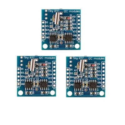Imagen de DollaTek 3Pcs Tiny RTC I2C DS1307 AT24C32 Tiempo Real módulo de Reloj para Arduino AVR Arm PIC 51