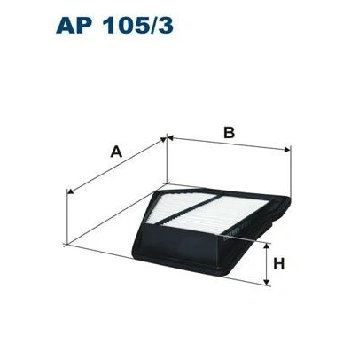 Imagen de FILTRON AP 105/3 Filtro de aire 52 233 234 Cartucho filtrante HONDA: CR V 3, 4