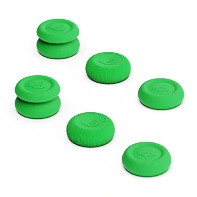 Imagen de Skull &amp; Co. Skin, CQC and FPS Thumb Grip Set Joystick Cap Analog Stick for Nintendo Switch Pro Controller PS5 / PS4 Slim/Pro Neon Green, 3Pairs(6pcs)
