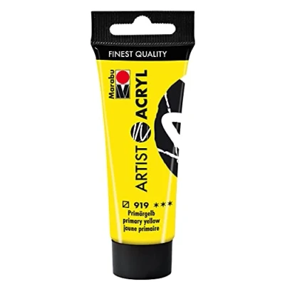 Imagen de Marabu Artist Acryl 12200055919 Pintura acrílica (22 ml), color amarillo primario 919