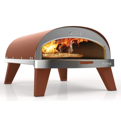 Imagen de ZiiPa Pizza Oven Piana Gas model with Thermometer Terracotta for ø 30 cm pizzas