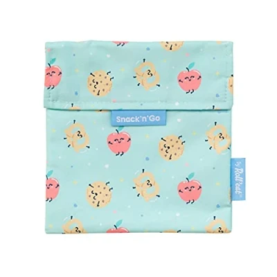 Imagen de Roll&#039;eat ® Mr. Wonderful Porta Sandwich Reutilizable, Bolsa Ecológica sin BPA, Bocadillo de Color Apple Snack&#039;n&#039;Go