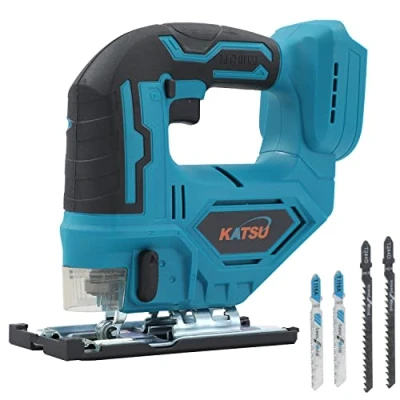 Imagen de KATSU FIT BAT 21V Brushless Sierra de Calar Inalámbrica, 26mm Longitud Carrera, 0 3500SPM, Corte ± 45, Velocidad Variable, 4 Piezas Cuchillas, Sin Batería 102754