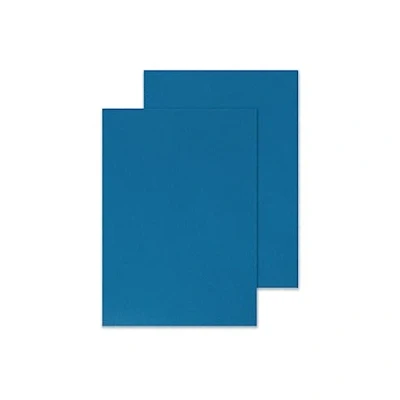 Imagen de Tapa de encuadernacion q connect carton din a4 azul simil piel 250 gr caja 100 unidades