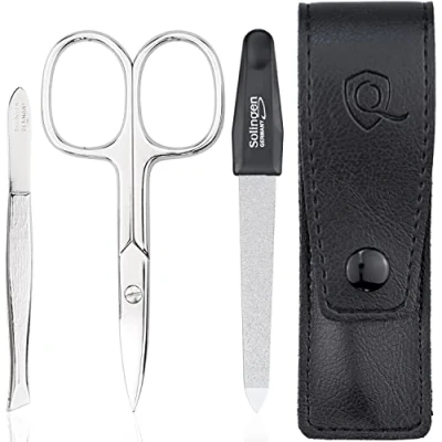 Imagen de marQus Set de manicura y pedicura Lima, tijeras pinza acero, ideal para viaje, estupendo como regalo mujer hombre