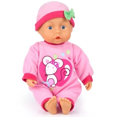 Imagen de Bayer Design 9286600 28 cm primeras palabras bebé con 12 sonidos muñeca de función , color/modelo surtido