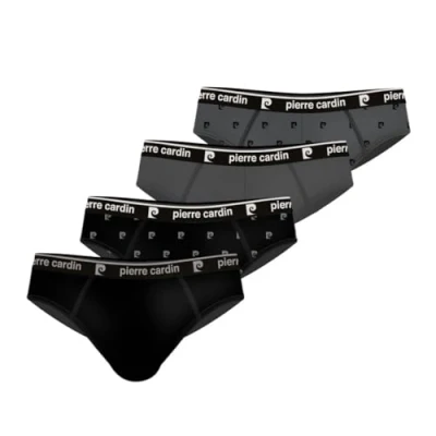 Imagen de Pierre Cardin Ropa Interior Slip Homme Coton, Masculina, Hipoalergénica, Soporte no compresivo (Juego de 4), Talla L