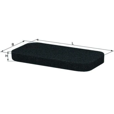 Imagen de MAHLE ORIGINAL LAP 13 Filtro de habitáculo partículas 225,0 105 20,0 RENAULT TRUCKS: Premium 2