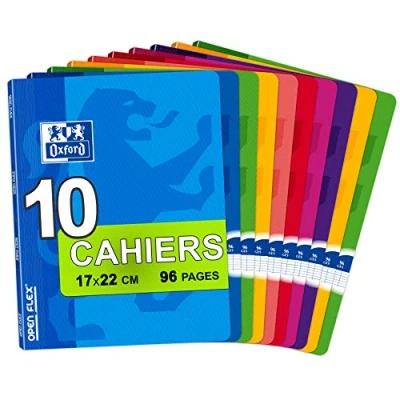 Imagen de Oxford Openflex Pack de 10 libretas grapadas tapa blanda, A5+