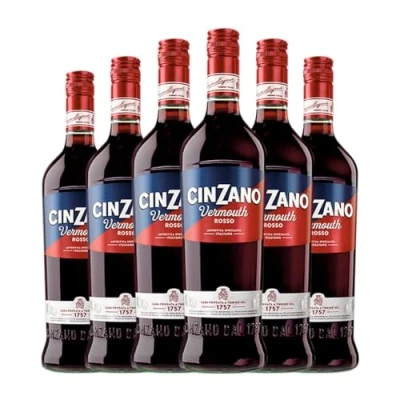 Imagen de Vermut Cinzano Rosso Botella Misil 1 L (Caja de 6 L)