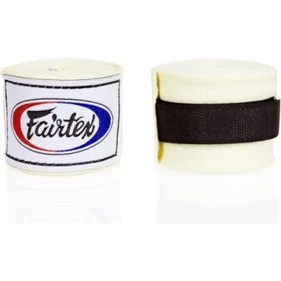 Imagen de Fairtex Vendas de Boxeo HW2: ¡Confort y Estilo para Todo Luchador. Protege Muñecas Nudillos con Elegancia, Disponibles en Varias Longitudes Colores. (180/Blanco)