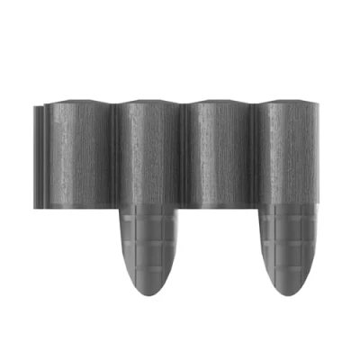 Imagen de Cellfast Eco 4 Gris Cercos de jardín 2,4 m Borde palizada Plástico con Estructura Madera Resistente a Las heladas Durable, la Intemperie