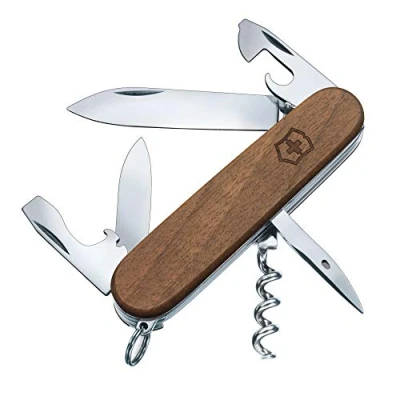 Imagen de Victorinox, Spartan Wood, Navaja Multiuso Suiza, Cuchillo bolsillo, Regalo, 10 Funciones, Needle nose pliers, wire cutter for thin and soft up to 40 HRc